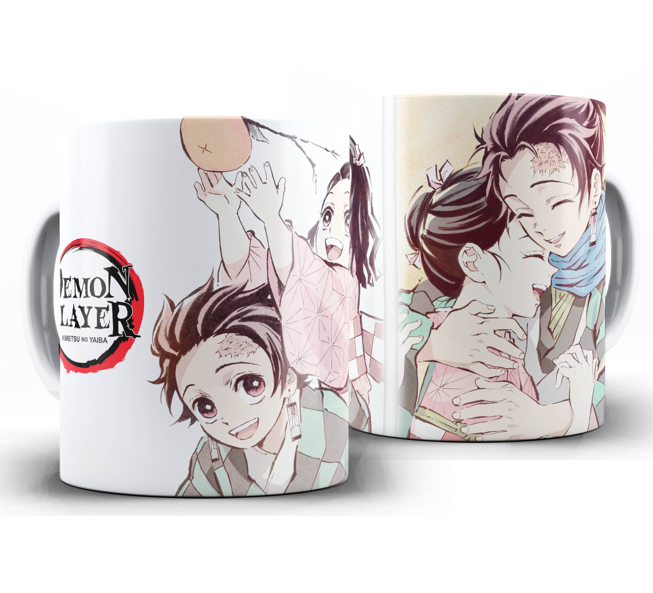 Caneca Anime - Demon Slayer Kimetsu no Yaiba W26 - Nezuko e Tanjiro